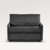 acheter Petit canapé convertible velours gris  - cm - FRANCE CANAPÉ ®