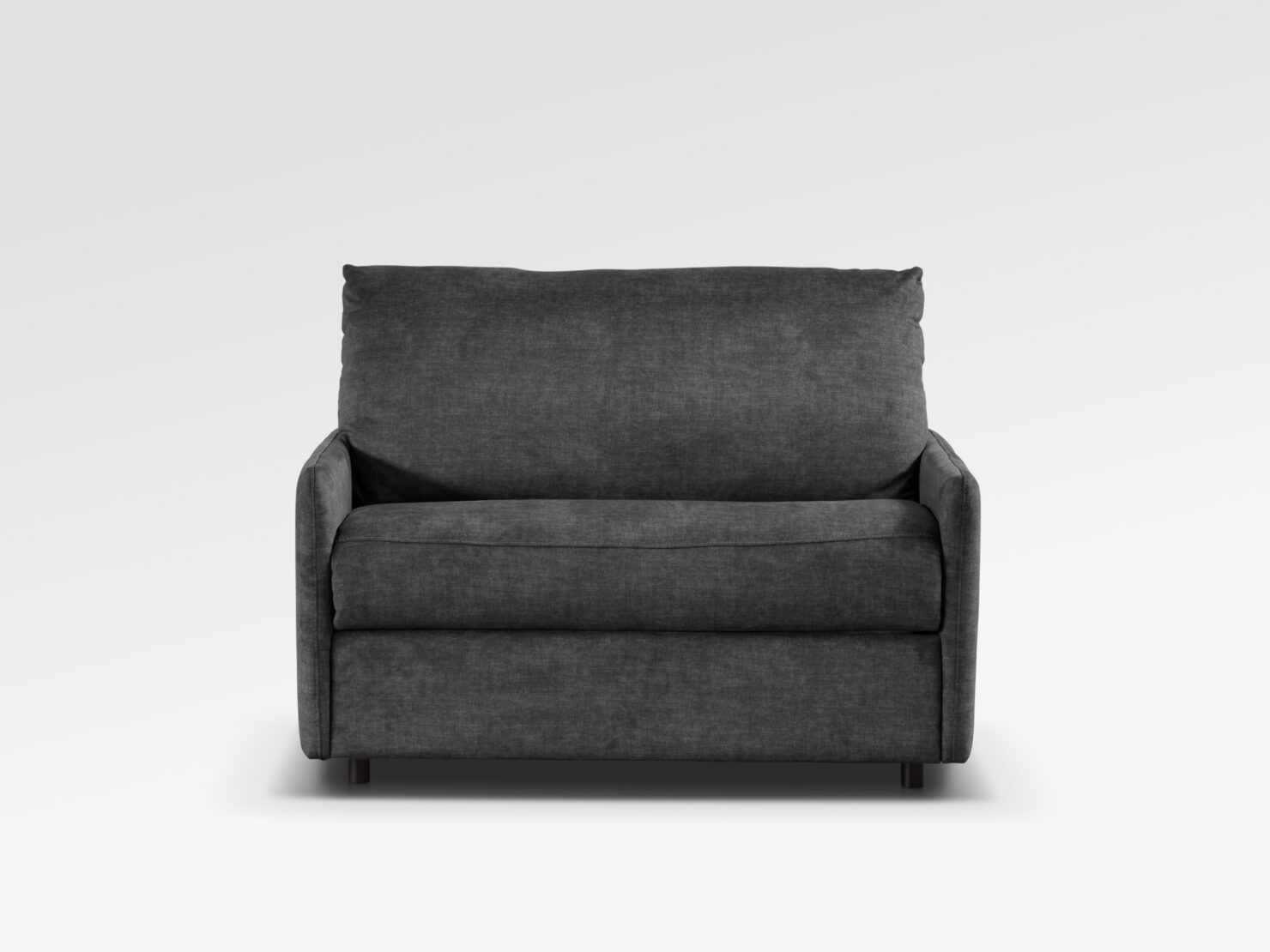 acheter Petit canapé convertible velours gris  - cm - FRANCE CANAPÉ ®