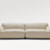 acheter Canapé 3 places tissu uni 1419 natur Embrun - 242 x 106 x 77cm - FRANCE CANAPÉ ®