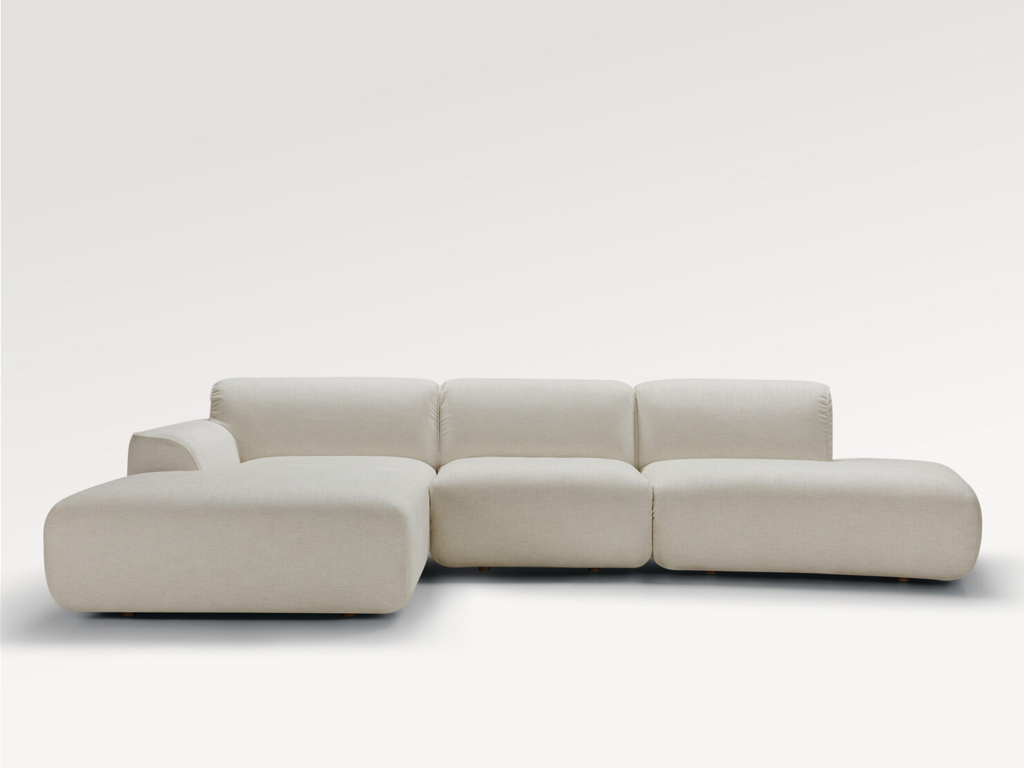 acheter Canapé d'angle tissu chenille 1 Natural Embrun - 242 x 106 x 77cm - FRANCE CANAPÉ ®