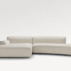 acheter Canapé d'angle  tissu uni 1 (23) natur Embrun - 367 x 145/188 x 77cm - FRANCE CANAPÉ ®
