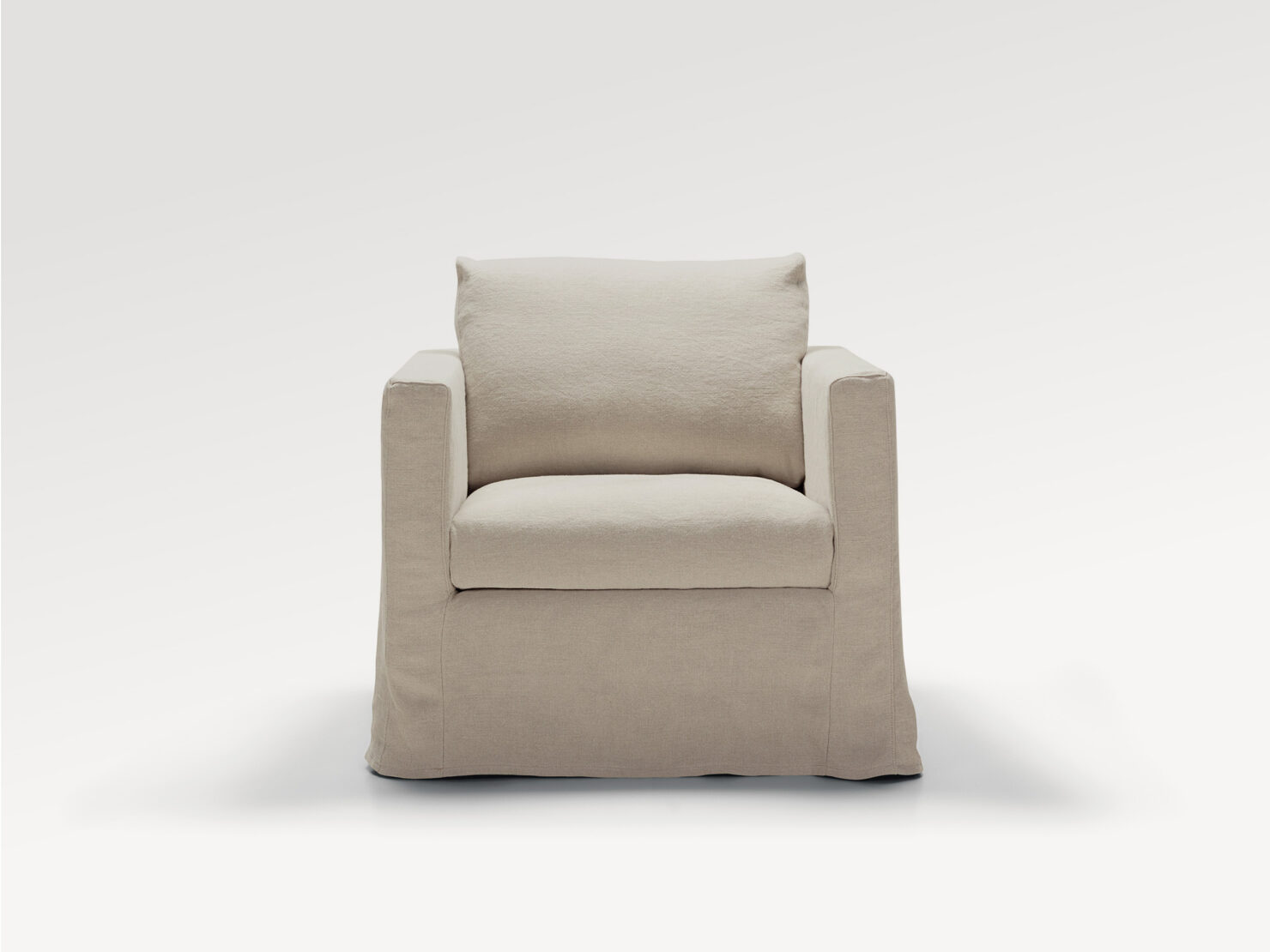acheter Fauteuil  tissu uni blanc Abondance - 86 x 88 x 92cm - FRANCE CANAPÉ ®