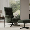 acheter Fauteuil tissu chiné 10 Winter Moss Lafayette - 78 x 103/112 x 90cm - FRANCE CANAPÉ ®