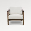 acheter Fauteuil tissu bouclette 00 WHITE Paley - 71 x 85 x 76cm - FRANCE CANAPÉ ®