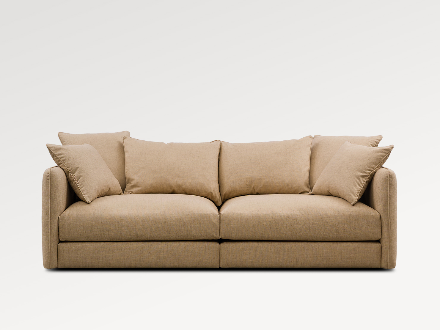 acheter Canapé 3 places tissu chiné blanc Parly - 244 x 106 x 90cm - FRANCE CANAPÉ ®
