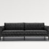 acheter Canapé 3 places tissu texturé 4 Black Biarritz - 212 x 97 x 82cm - FRANCE CANAPÉ ®