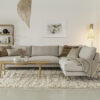 acheter Canapé d'angle tissu uni 1 light beige  Biarritz - 299 / 222 x 97 x 82cm - FRANCE CANAPÉ ®