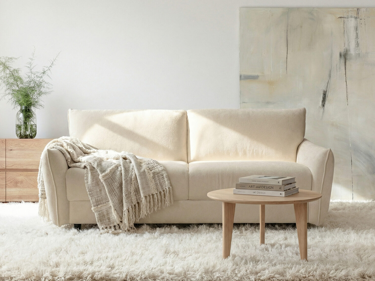 acheter Canapé convertible 3 places tissu chenille 16 Ivory RAMATUELLE - 200 x 101 x 91cm - FRANCE CANAPÉ ®