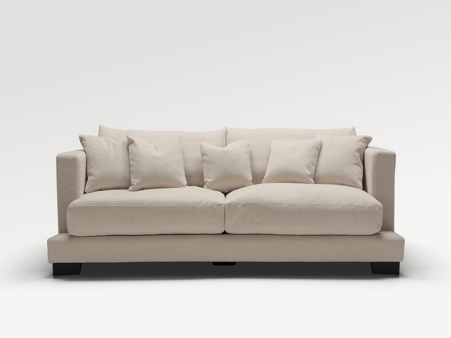 acheter Canapé 2 places tissu texturé 6 (A6A1) natur Calvi - 188x114x81/43cm - FRANCE CANAPÉ ®