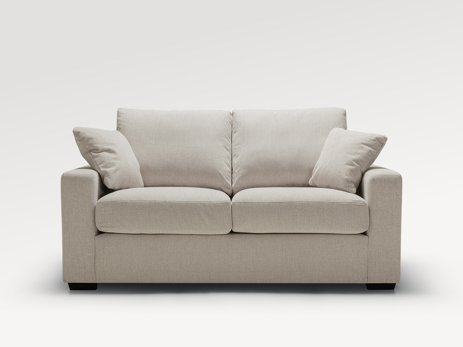 acheter Canapé 2 places tissu texturé 1 (t4000) natur Kleber - 155x88x84cm - FRANCE CANAPÉ ®
