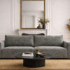 acheter Canapé 3 places coussins placés tissu chenille 21 Dark Blue  Yerres - 232x114x87cm - FRANCE CANAPÉ ®