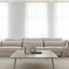 acheter Canapé 5 places tissu chenille gris Dinard - 341x110x85cm - FRANCE CANAPÉ ®