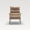 acheter Fauteuil tissu chenille 2 cold beige Biot - 62x84x94cm - FRANCE CANAPÉ ®