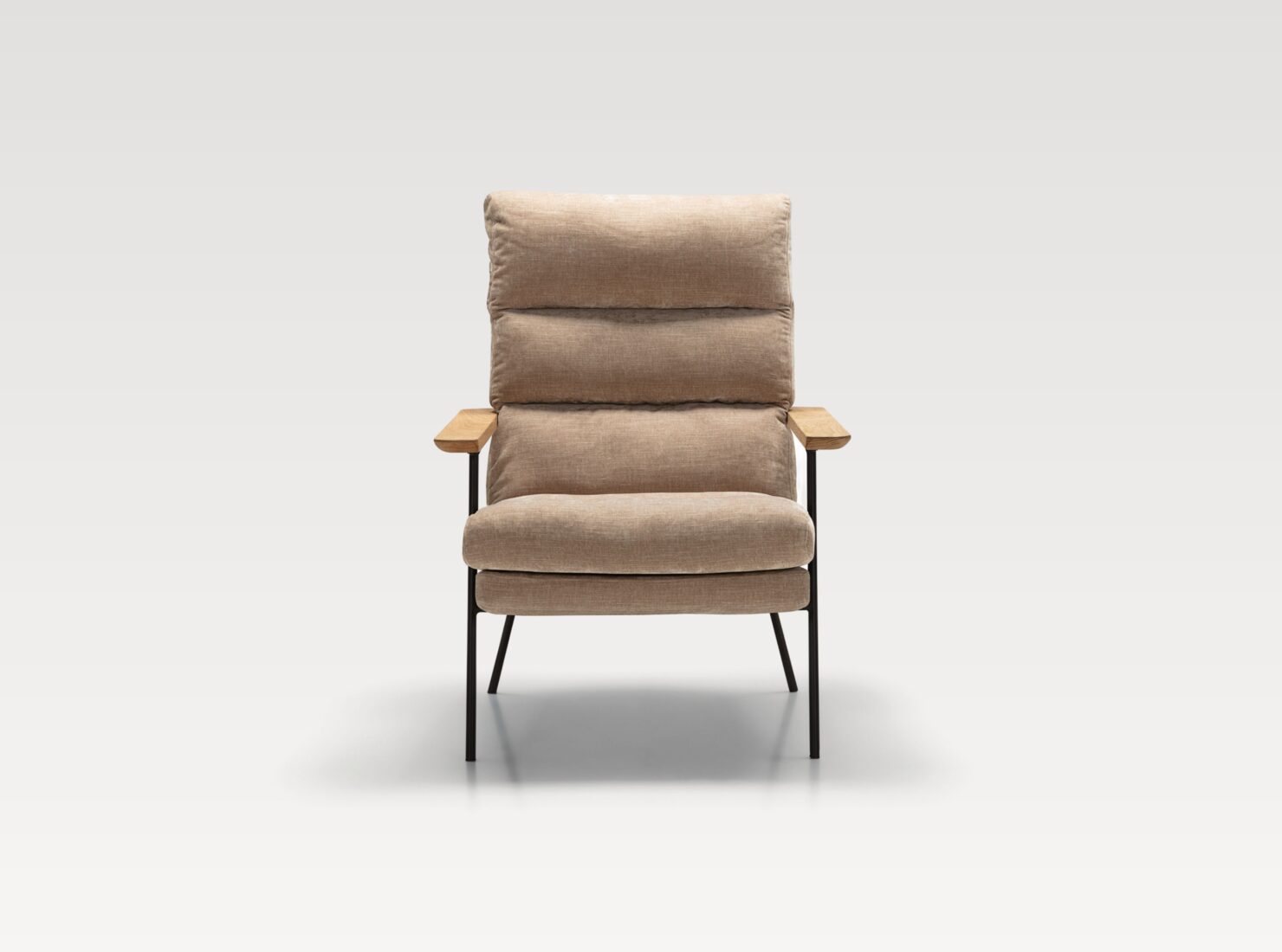 acheter Fauteuil tissu chenille 2 cold beige Biot - 62x84x94cm - FRANCE CANAPÉ ®