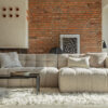 acheter Canapé d'angle tissu texturé 2 (0812/303584) beige Cannes - 272 x 192 x 77cm - FRANCE CANAPÉ ®