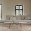 acheter Canapé 4 places tissu uni beige SEVRES - 301x103x94/47cm - FRANCE CANAPÉ ®