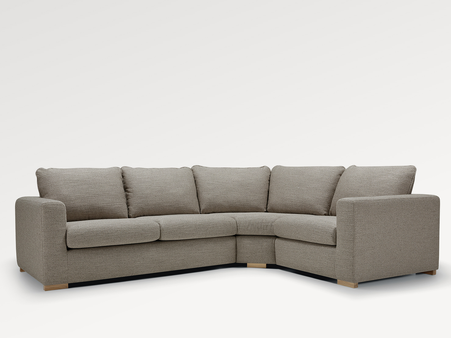 acheter Canapé d'angle tissu texturé beige STRASBOURG - 178/125x98x86cm - FRANCE CANAPÉ ®