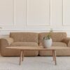 acheter Canapé 3 places tissu chenille 4 Dusty Pink Embrun - 242 x 106 x 77cm - FRANCE CANAPÉ ®