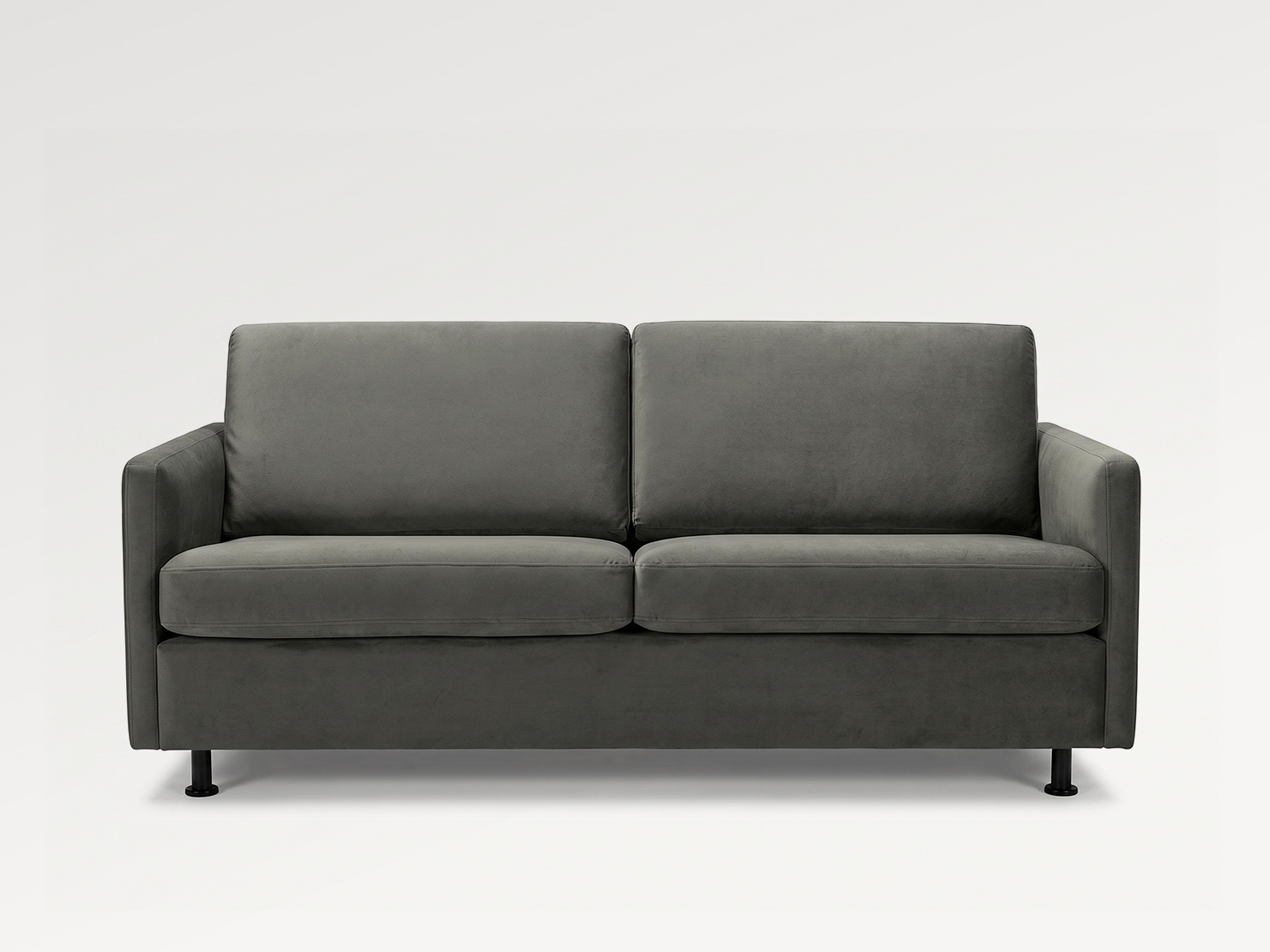 acheter Canapé 2 places velours 5 grey Enghien - 204x88x82cm - FRANCE CANAPÉ ®