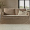acheter Canapé 2 places tissu uni 6 cream La Rochelle - 156 x 92 x 82cm - FRANCE CANAPÉ ®